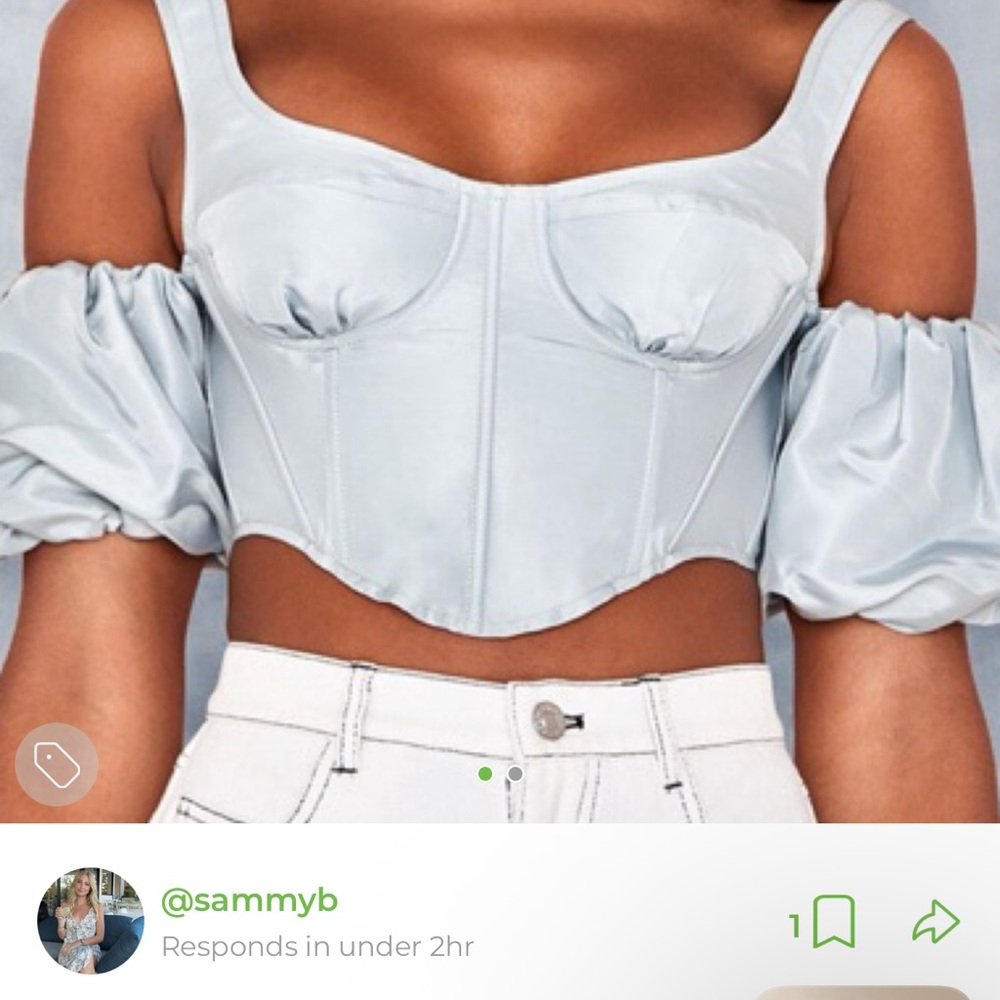 Puff Sleeve Corset Top